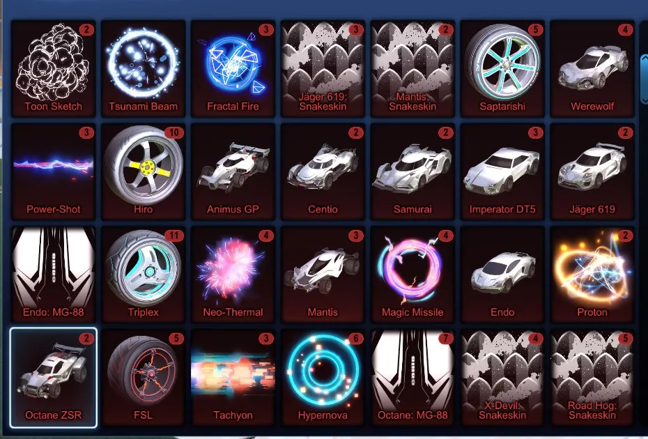STOCK680 //Fennec, 77 Cars, 35+ Black Markets, Painted Venom Set, Many Import and Exotic Items (K)