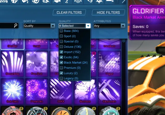 STOCK901 // Fennec Endo TW Standard Boost 20+ Black Market Decals Katana Roulette Chrono AR1 Zomba (K)