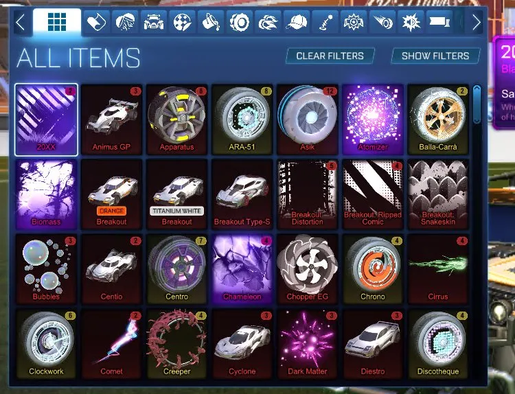 RL785 //TW Octane, Fennec, TW Standart Boost, 50+ BM's Account (K)