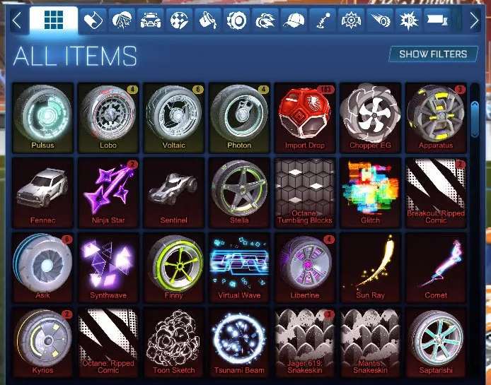 STOCK611 //Account With Fennec, 150+ Import Drops, 35+ Black Market Items, Multiple Painted Cars (K)