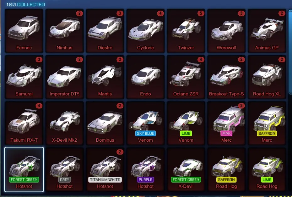 STOCK673 //Fennec, Mainframe, Fire God, Dueling Dragons, Solar Flare, 40 Black Markets, 35+ Cars (K)