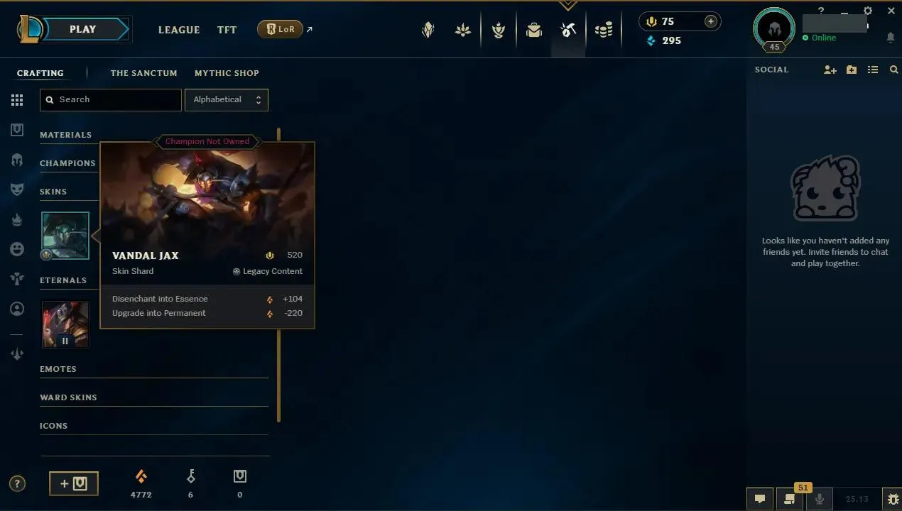 ✨ EUW ⭐ Handlevel  ✨ Battle Queen Katarina & More ⚡ Emerald IV (50 LP)  🎨 Skins: 7 ♾️ Lifetime Ownership 📧 Full Email Access 👑 High Quality Riot Account #ZLA