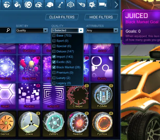 STOCK900 // Fennec Dominus 200+ Black Markets Exotics Imports Breakout Octane Aftershock Ares GP (K)