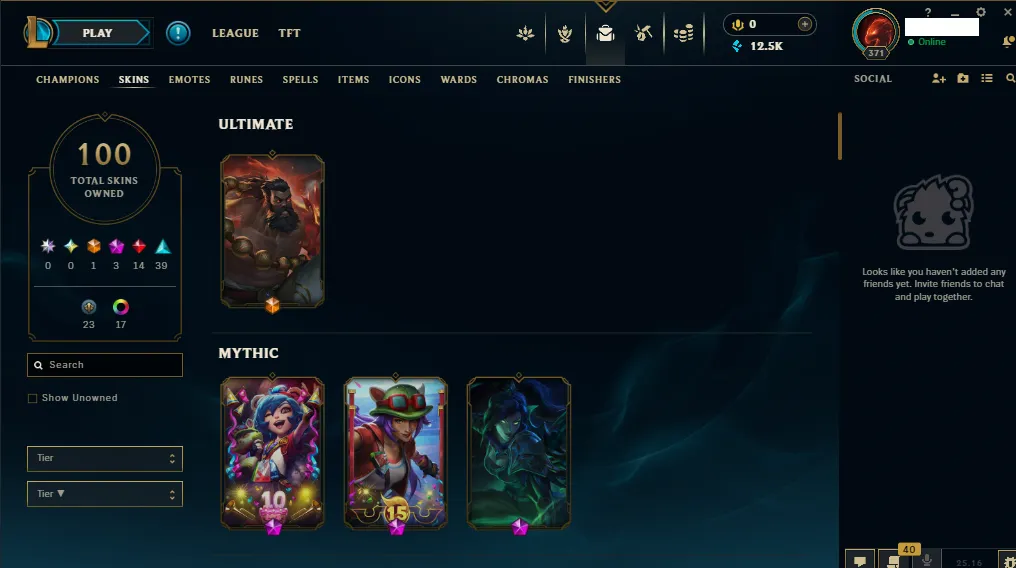🏆 Mena New Season⌛ Platinum 2 🚀  level 371⌛160 Champ 💯 +100 SKIN 🚀+12 k Blue Essence 🏆 Recovery Info ✅ 