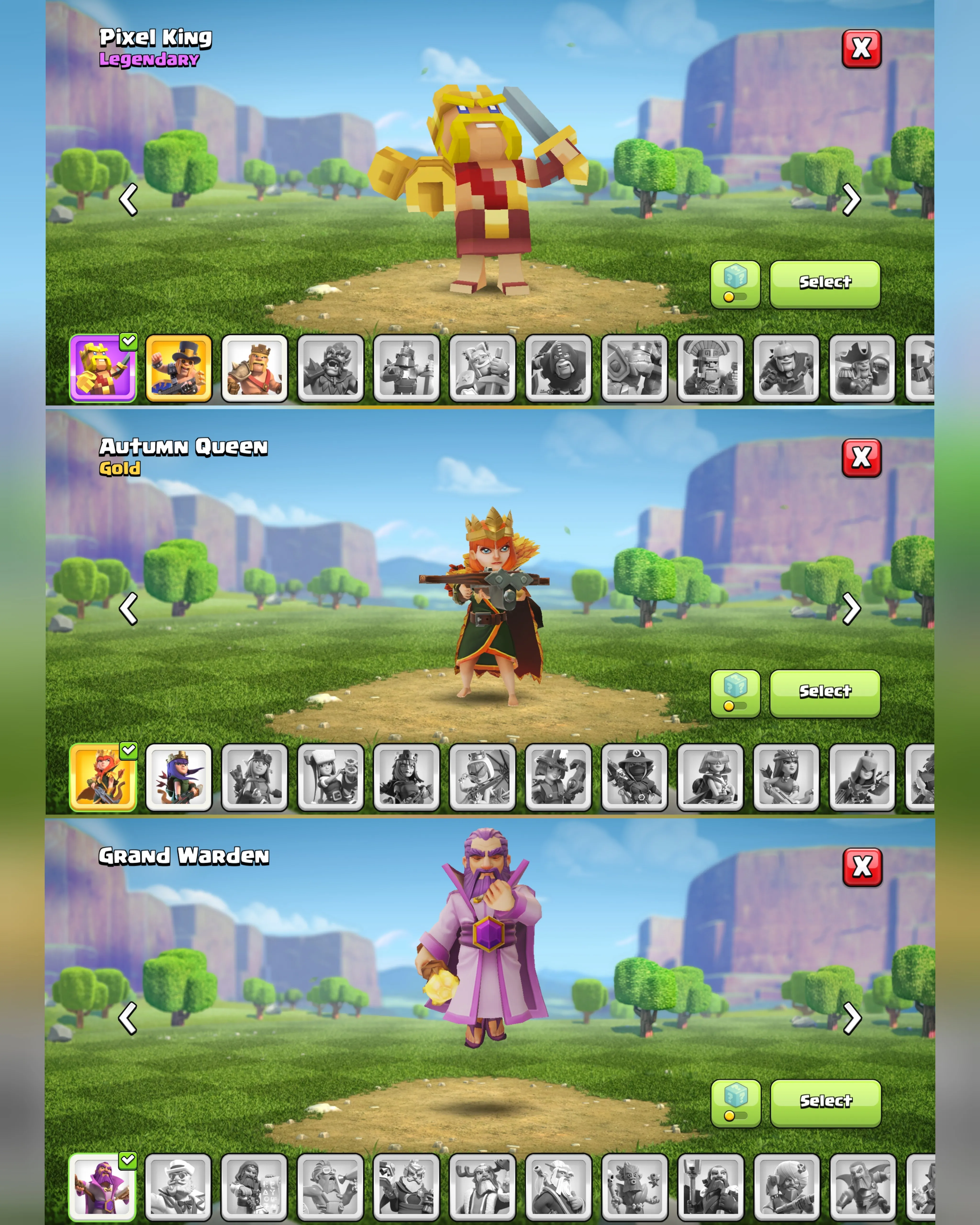 C037 TH12 - XP148 - 1,246 GEMS - CN 1,000 GEMS - BK54 SKIN2 - AQ64 SKIN AUTUMN QUEEN - GW27 - BM13 - BC15