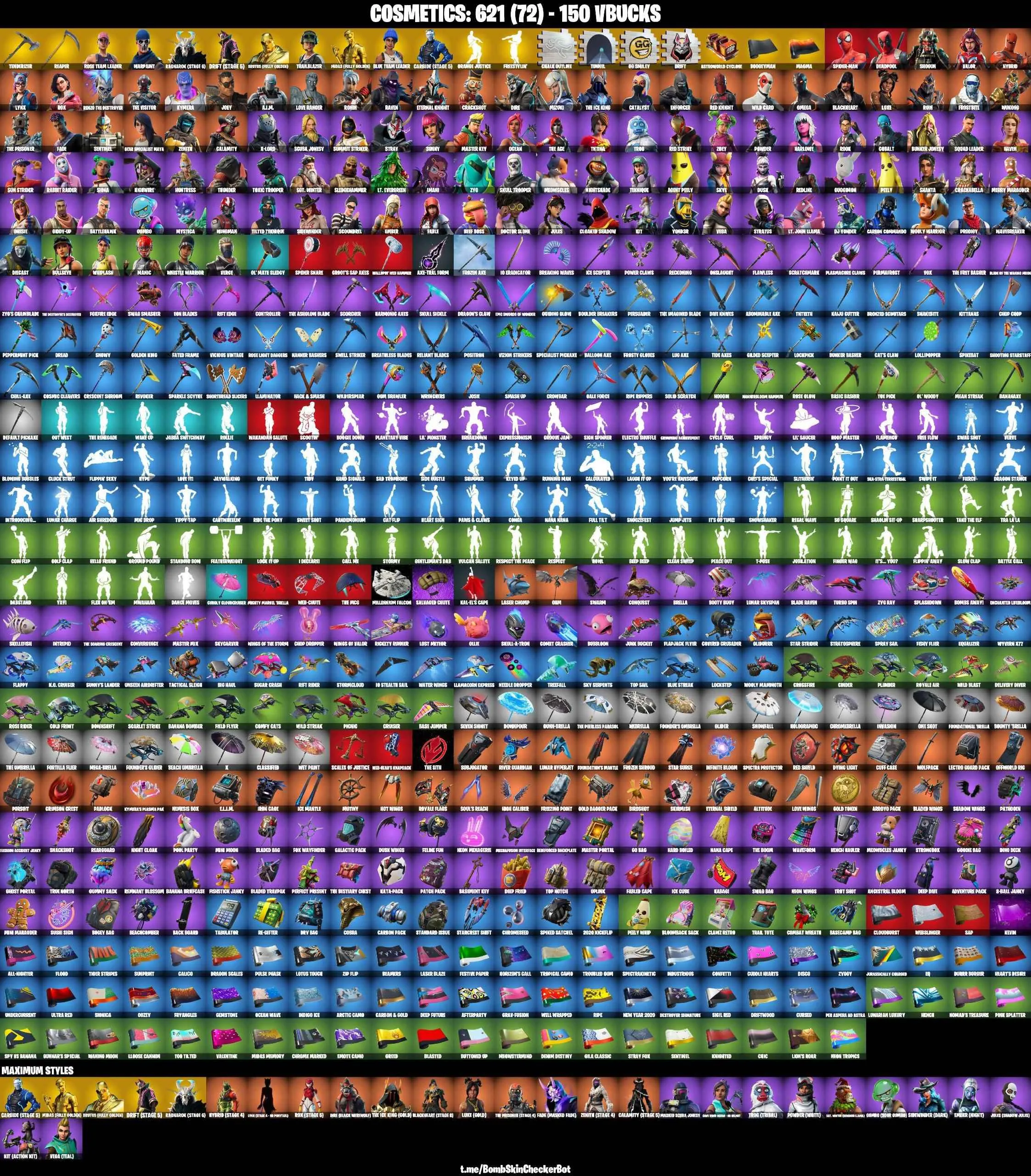❤️120 SKINS❤️JABBA SWITCHWAY❤️TRAILBLAZER❤️FREESTYLIN❤️OMEGA❤️OG STW❤️WHIPLASH❤️SKULL TROOPER❤️SCOUNDREL❤️LAUGH IT UP❤️SPIDER-MAN❤️ORANGE JUSTICE❤️TIDY❤️INTRODUCING❤️BULLSEYE❤️MANIC❤️GOLDEN MIDAS❤️BLUE TEAM LEADER❤️MAYA❤️ZOEY❤️AGENT PEELY❤️SKYE❤️JULES(MAX)❤️