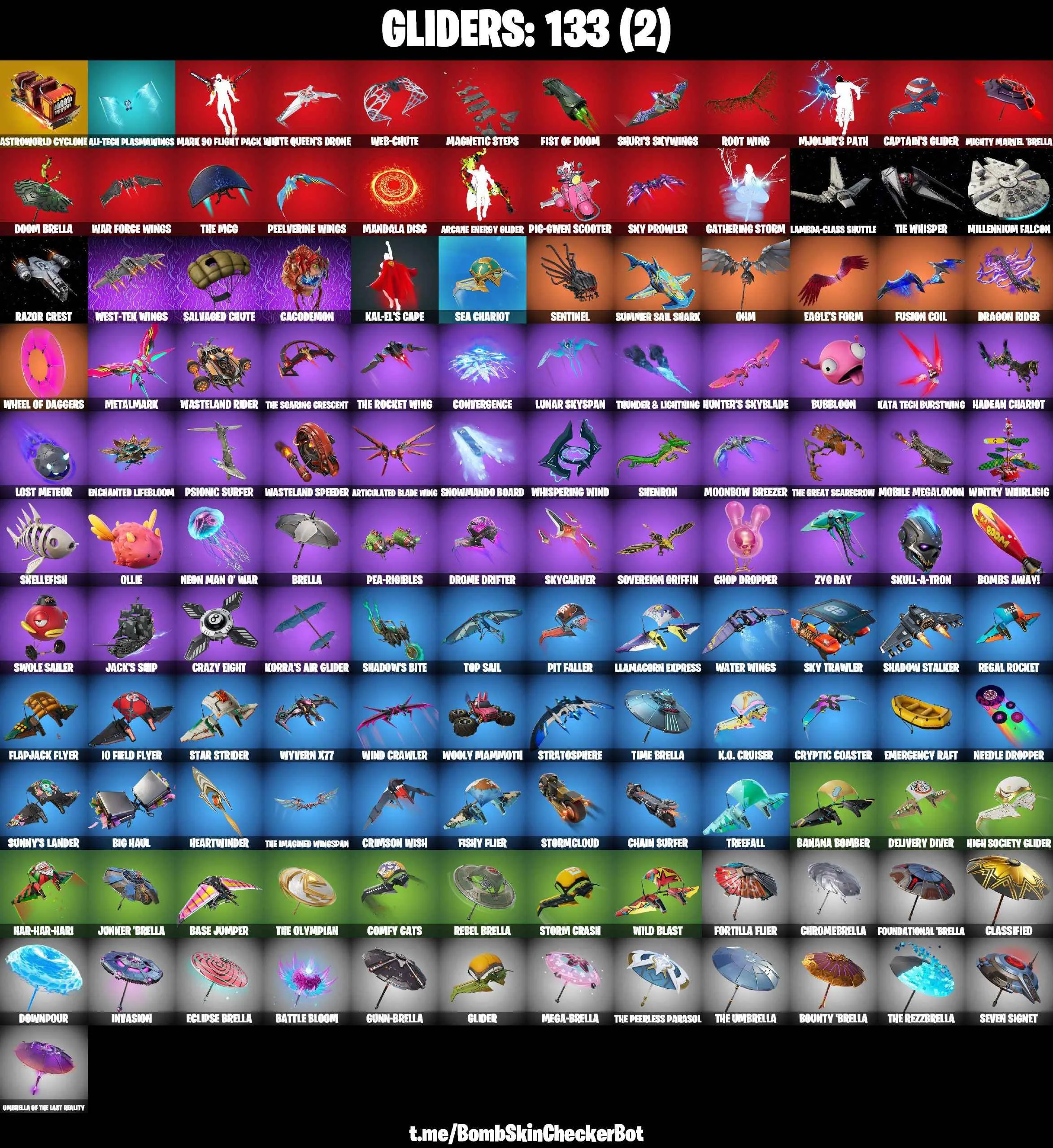 ❤️121 SKINS❤️MANDALORIAN❤️SPIDER-MAN❤️212TH BATTALION TROOPER❤️501ST TROOPER❤️DARTH VADER❤️GOLDEN MIDAS❤️INTRODUCING❤️XENOMORPH❤️PREDATOR❤️SON GOKU❤️JULES❤️TSUKI 2.0❤️ARTEMIS❤️EVIE❤️AGENT PEELY❤️8-BALL(MAX)❤️GUILD❤️ASTROWORLD CYCLONE❤️PEPPERMINT PICK❤️