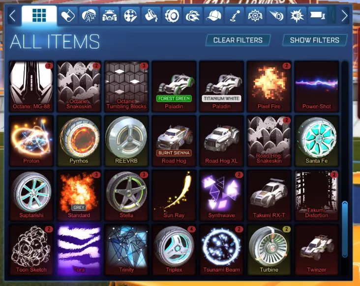 STOCK676 //Fennec, Titanium White Paladin, 400+ Drops, Many Painted Bodies and Black Market Goal Explosions (K)