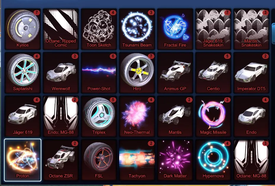 STOCK688 // Fennec, 80+ Painted Cars, 40 Black Markets, Titanium White & Crimson Presets (K)