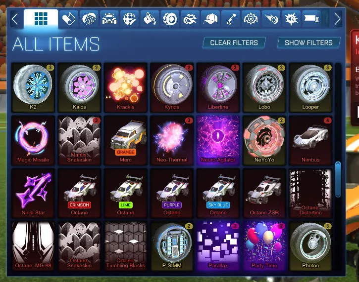 STOCK922 //Fennec Dominus 200+ BMs Exotics Imports Black Market Wheels Bodies Boosts Paints (K)