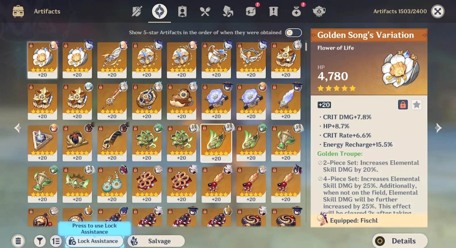 GI1043 //Raiden C1 Itto C1 Hu Tao C1 Keqing C5 Jean C4 Diluc C1 Skin EU AR60 (K)