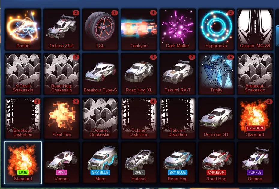 STOCK733 //Fennec, Saffron & Purple Octane, 30+ Cars, 19 Black Markets, Anodized Pearl, Zowie, Reactor, Hypnotik (K)