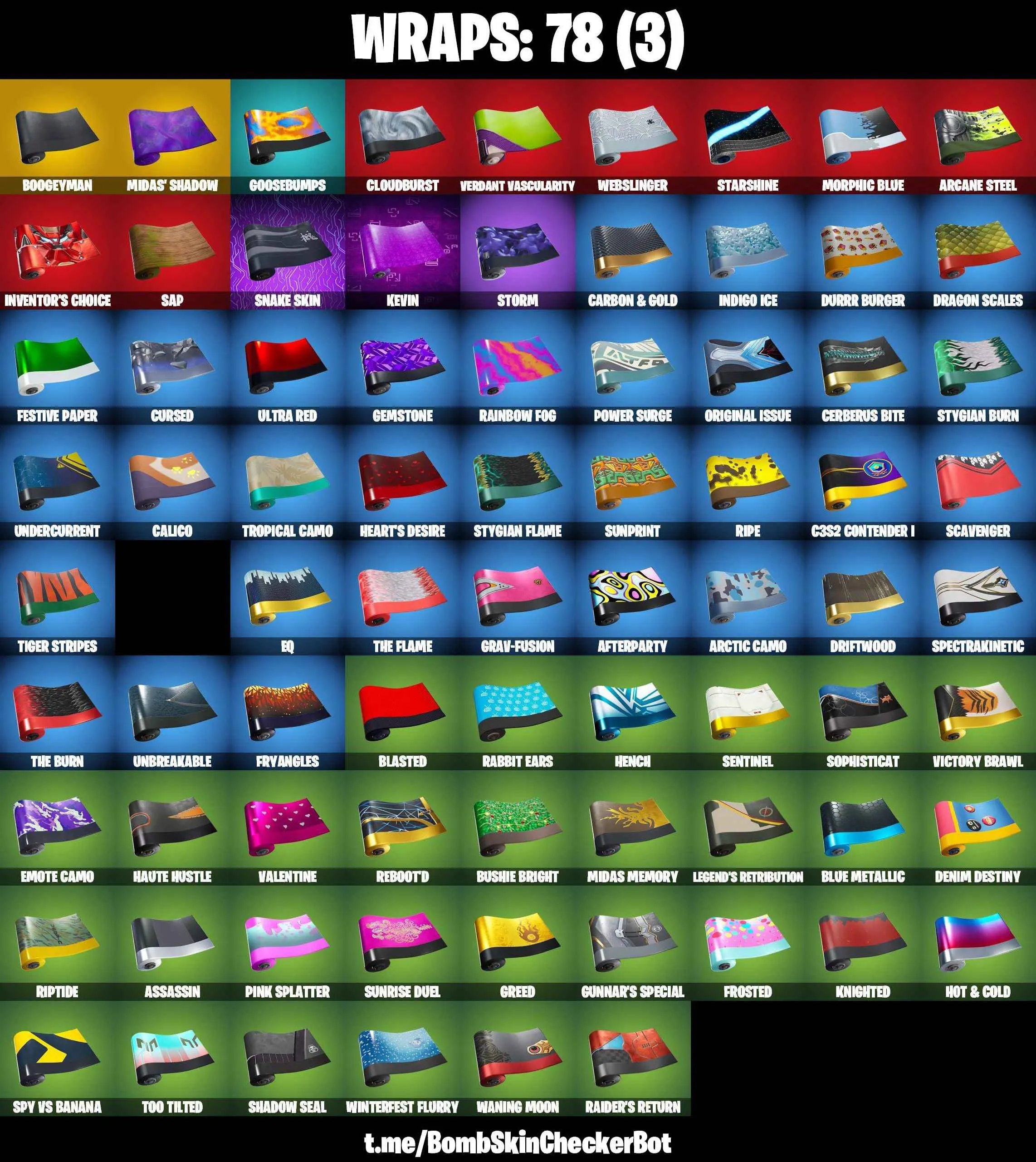 ❤️112 SKINS❤️TRAVIS SCOTT❤️JOHN WICK❤️TRAILBLAZER❤️FREESTYLIN❤️OMEGA❤️ORANGE JUSTICE❤️MANDALORIAN❤️ZOEY❤️ROOK❤️ONESIE❤️HOPE❤️DRIFT(STAGE 5)❤️RAGNAROK(STAGE 6)❤️CARBIDE(STAGE 5)❤️AGENT PEELY❤️YULETIDE RANGER❤️SNOWFLAKE❤️ICE BREAKER❤️TAKE THE ELF❤️
