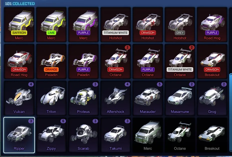 STOCK634 //TW Octane Fennec Titanium White Standard Black Flamethrower 100+ Exotic Drops (K)