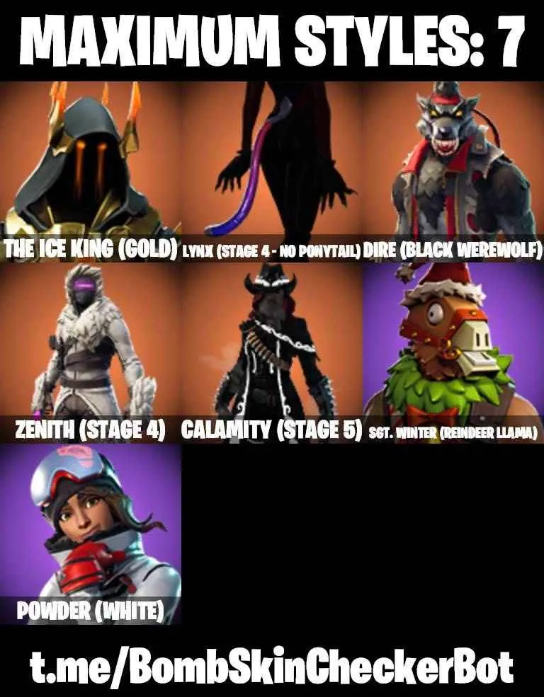 ❤️55 SKINS❤️MAKO❤️BRIANIAC❤️CORUSCANT GUARD❤️BLUE TEAM LEADER❤️CALAMITY(STAGE 5)❤️LYNX(STAGE 4)❤️ZENITH(STAGE 4)❤️DIRE(MAX)❤️POLAR PEELY❤️YULETIDE RANGER❤️BRITE BOMBER❤️SNOWFLAKE❤️TAKE THE ELF❤️CAN PLAY ON PSN❤️XBOX❤️PC❤️NINTENDO❤️MOBILE❤️450 VBUCKS❤️