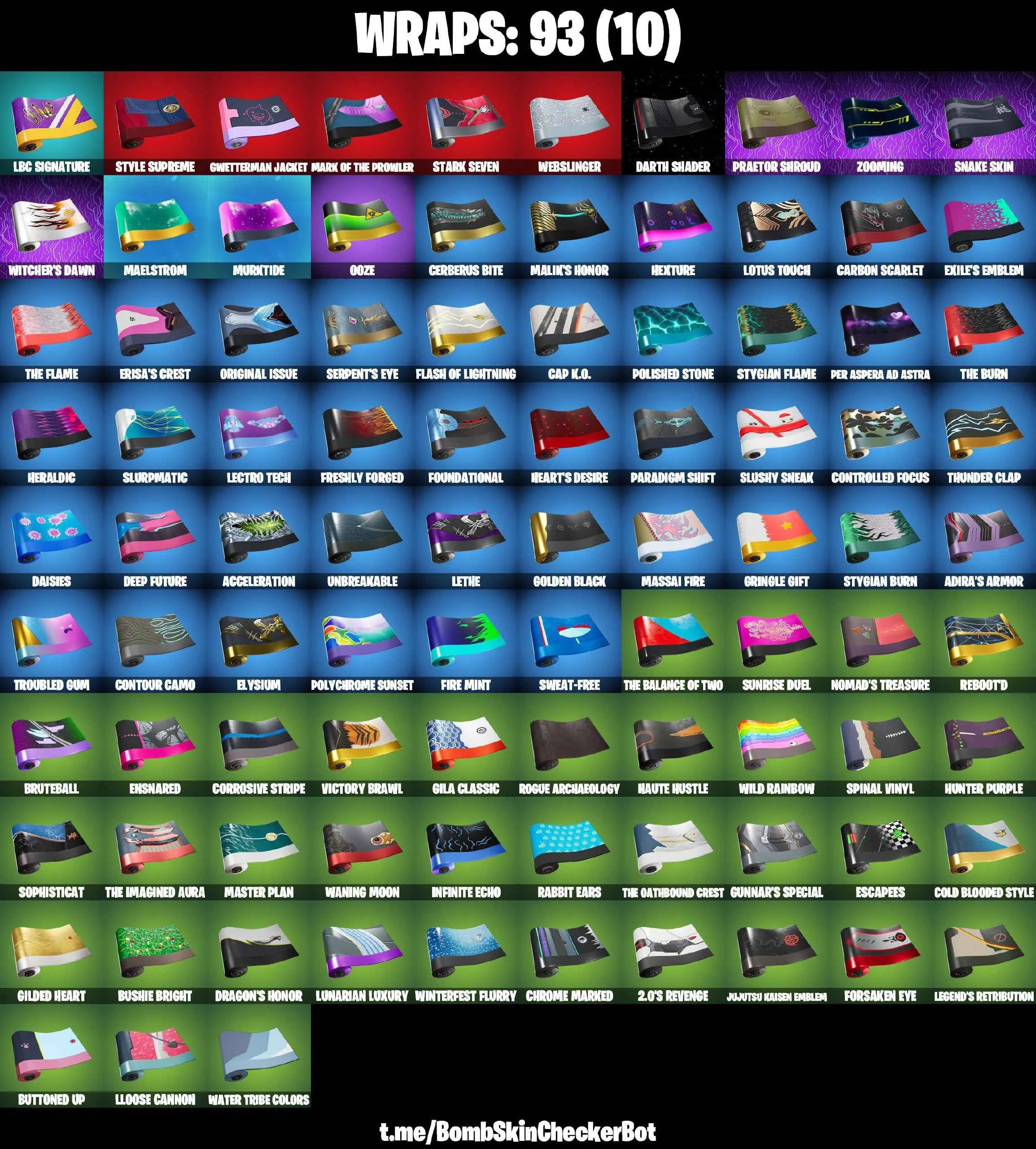 ❤️93 SKINS❤️GET GRIDDY❤️BACKLASH❤️SKULL TROOPER❤️MINA PARK❤️SPIDER-GWEN STACY❤️SPIDER-MAN ZERO❤️SPIDER-MAN(MILES MORALES)❤️SPIDER-MAN(NO WAY HOME)❤️SPIDER-MAN❤️DARTH VADER❤️DUMMY SUPREME❤️ARTEMIS❤️EVIE❤️TSUKI 2.0❤️AURA❤️HOPE❤️MEOW SKULLS❤️PEELY BONE❤️