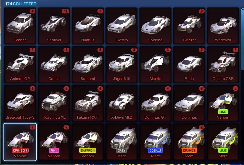 STOCK633 //Titanium White Octane, Fennec, Black & Titanium White Tactical Nuke, Titanium White Apex, 130+ Exotic Drops (K)