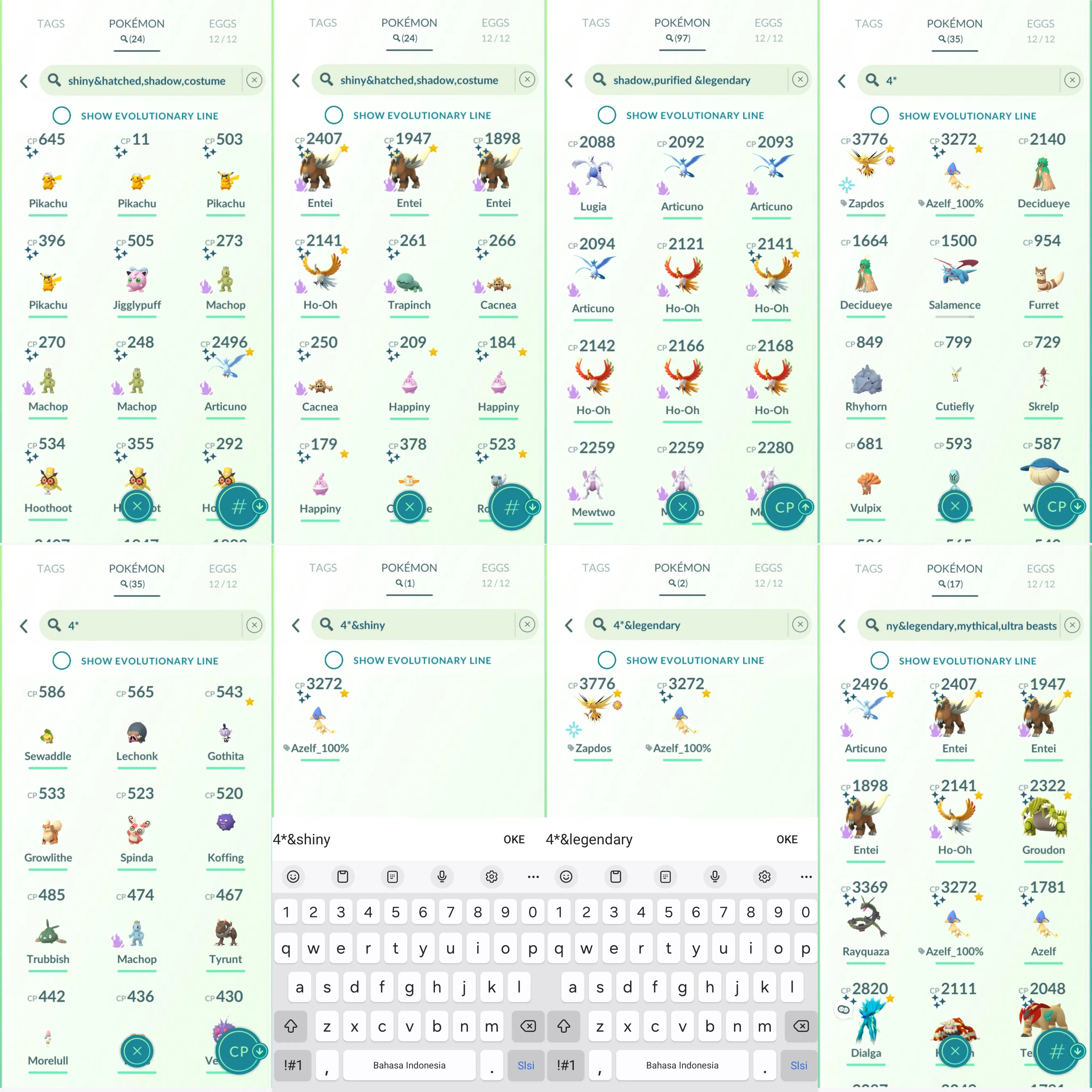 1035 LV46 Zapdos100. Shundo Azelf. Shiny: dialga origin roar of time, Rayquaza, primal Groudon, mega heracross