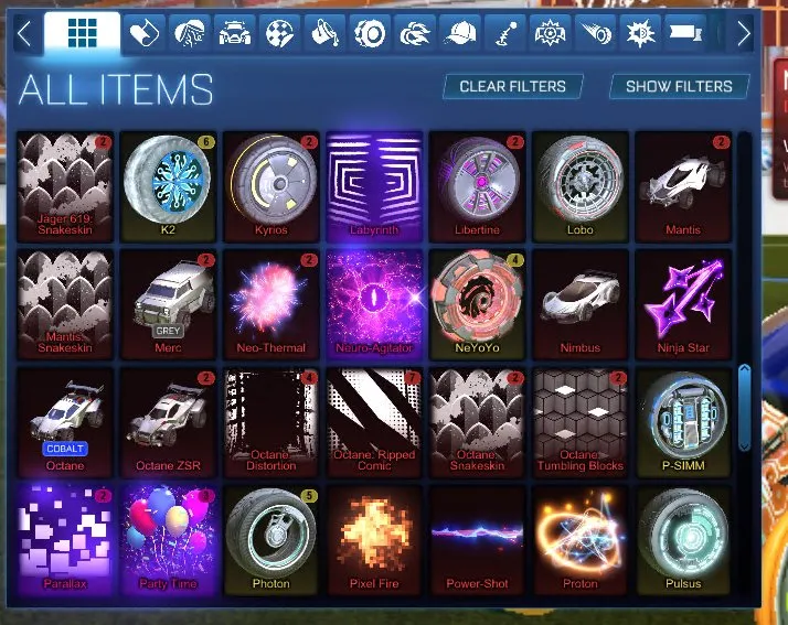 STOCK466 //Fennec, Black Standart, 170 Chests, 61 Exotic Drop, 115 Import Drop, 40+ Car Bodies, Multiple Painted Boosts (K)