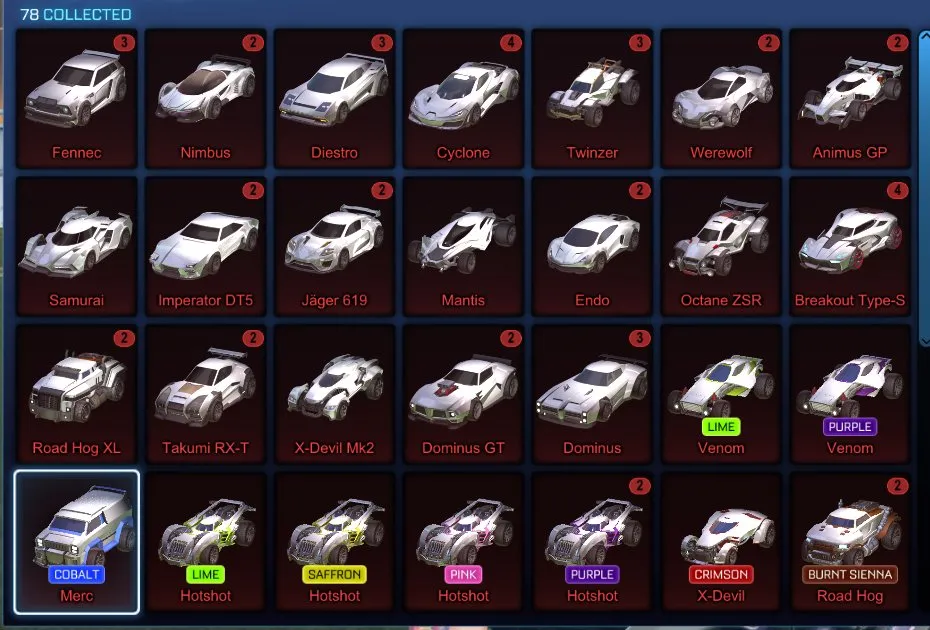 STOCK646 //Fennec, Black Standard, 30 Black Markets, Painted Cars & Explosions (K)