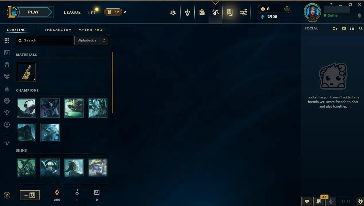 🌍 EUW ⚡ Silver IV (Placements) 🔥 Fresh Account Silver4 Start! ⸱ Skins in Loot! ♾️ Lifetime Ownership 📧 Full Email Access