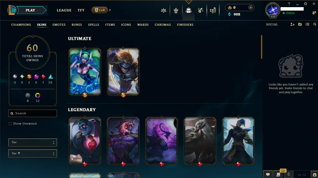 🏆 EUNE New Season⌛ Gold 2 🚀  level 133⌛122 Champ 💯 60 SKIN 🚀 Blue Essence 🏆 Recovery Info ✅ 