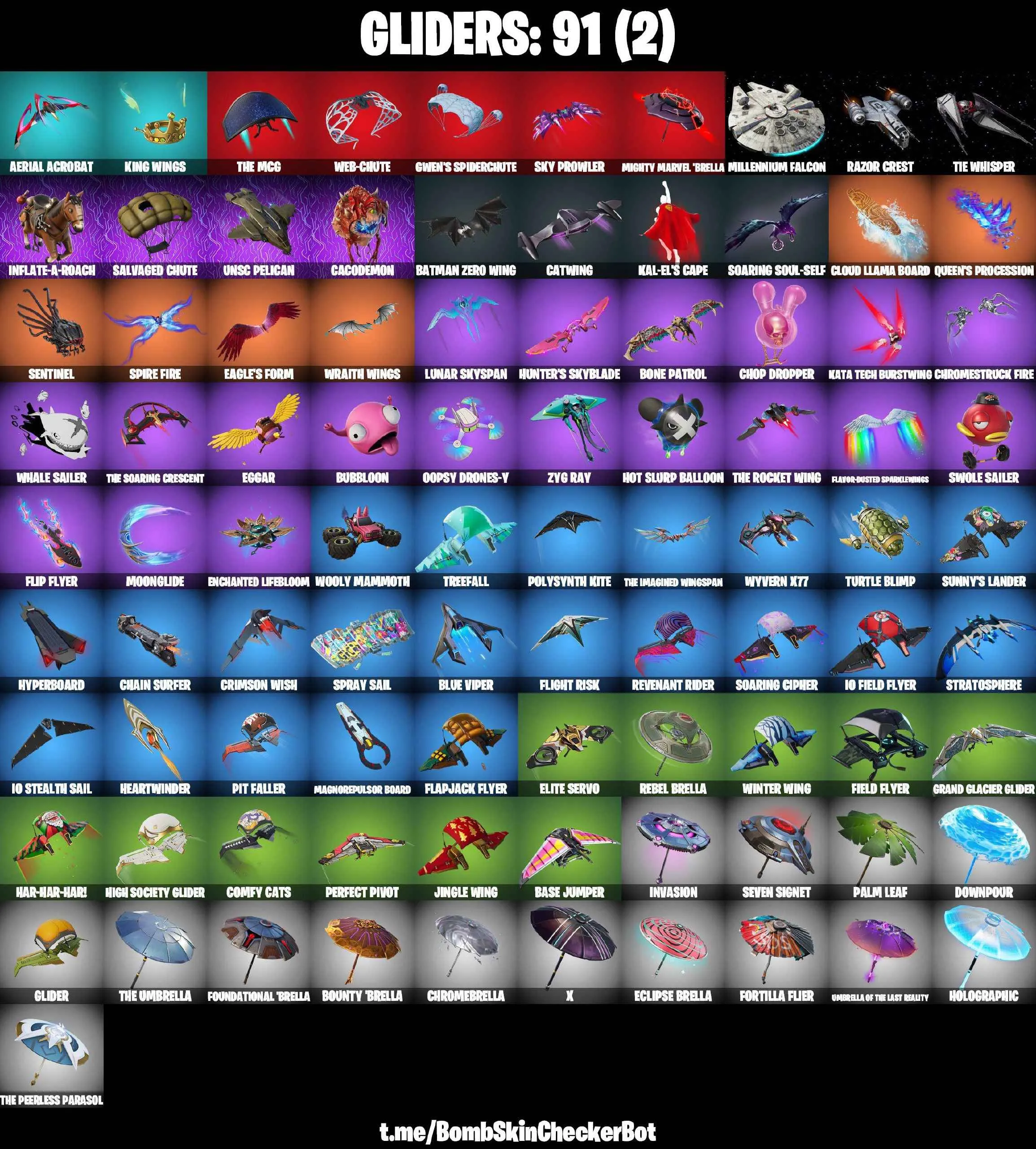❤️114 SKINS❤️JABBA SWITCHWAY❤️BACKLASH❤️SNAKE EYES❤️GOLDEN LARA CROFT❤️FULL BESKAR MANDALORIAN❤️RACHEL ROTH❤️TRACY TROUBLE❤️MASTER CHIEF❤️SKULL TROOPER❤️SPIDER-MAN❤️LAUGH IT UP❤️INTRODUCING❤️STAR WAND❤️PREDATOR❤️VI❤️GALAXIA❤️EVIE❤️CHARLOTTE❤️KOR❤️TSUKI 2.0❤️
