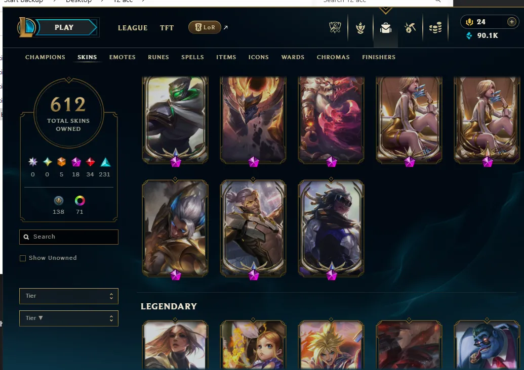 👑(EUW) PLATINUM III 51LP (SUPER HIGH ELO) 🚀612 SKIN