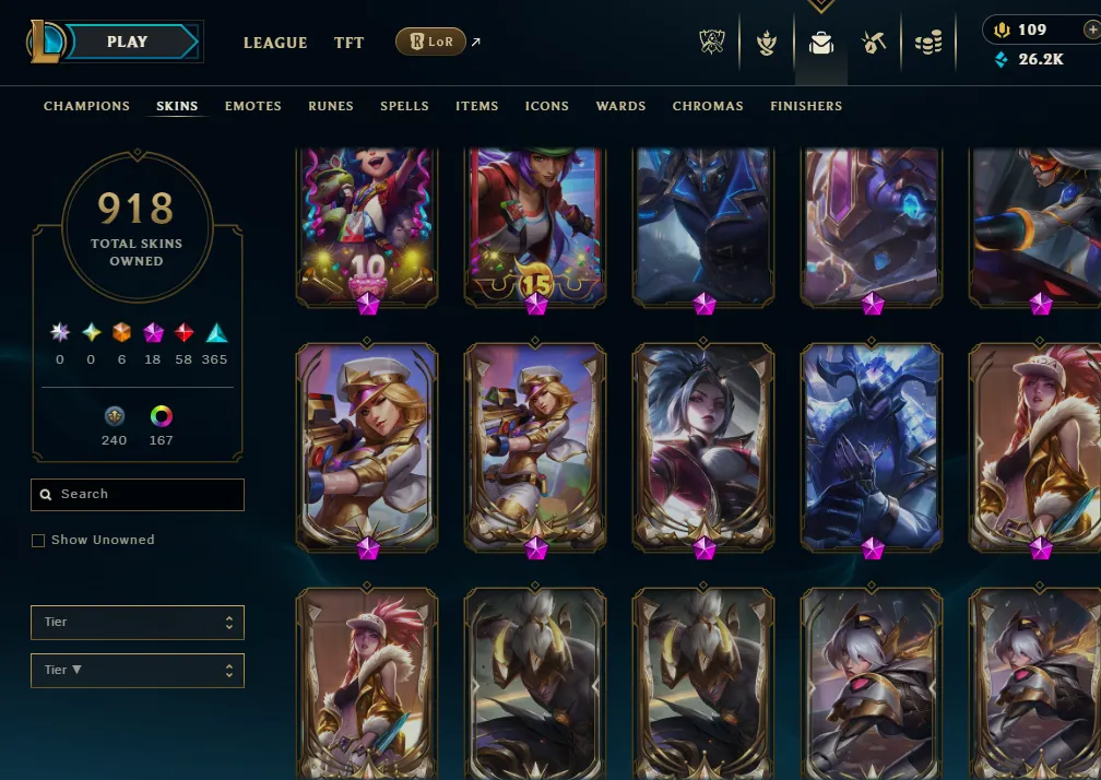 👑(EUW) GOLD IV (100% WR, HIGH ELO) 🚀900+ SKIN