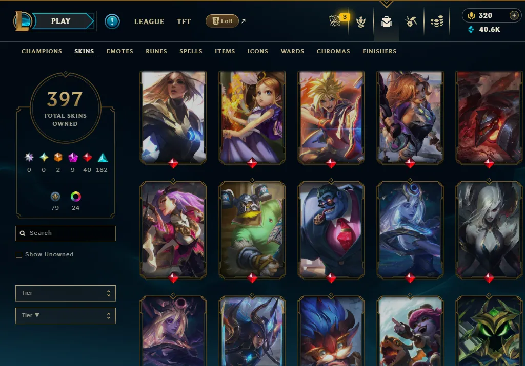 👑(EUW) UNRANKED ( HIGH ELO ) 🚀397 SKIN