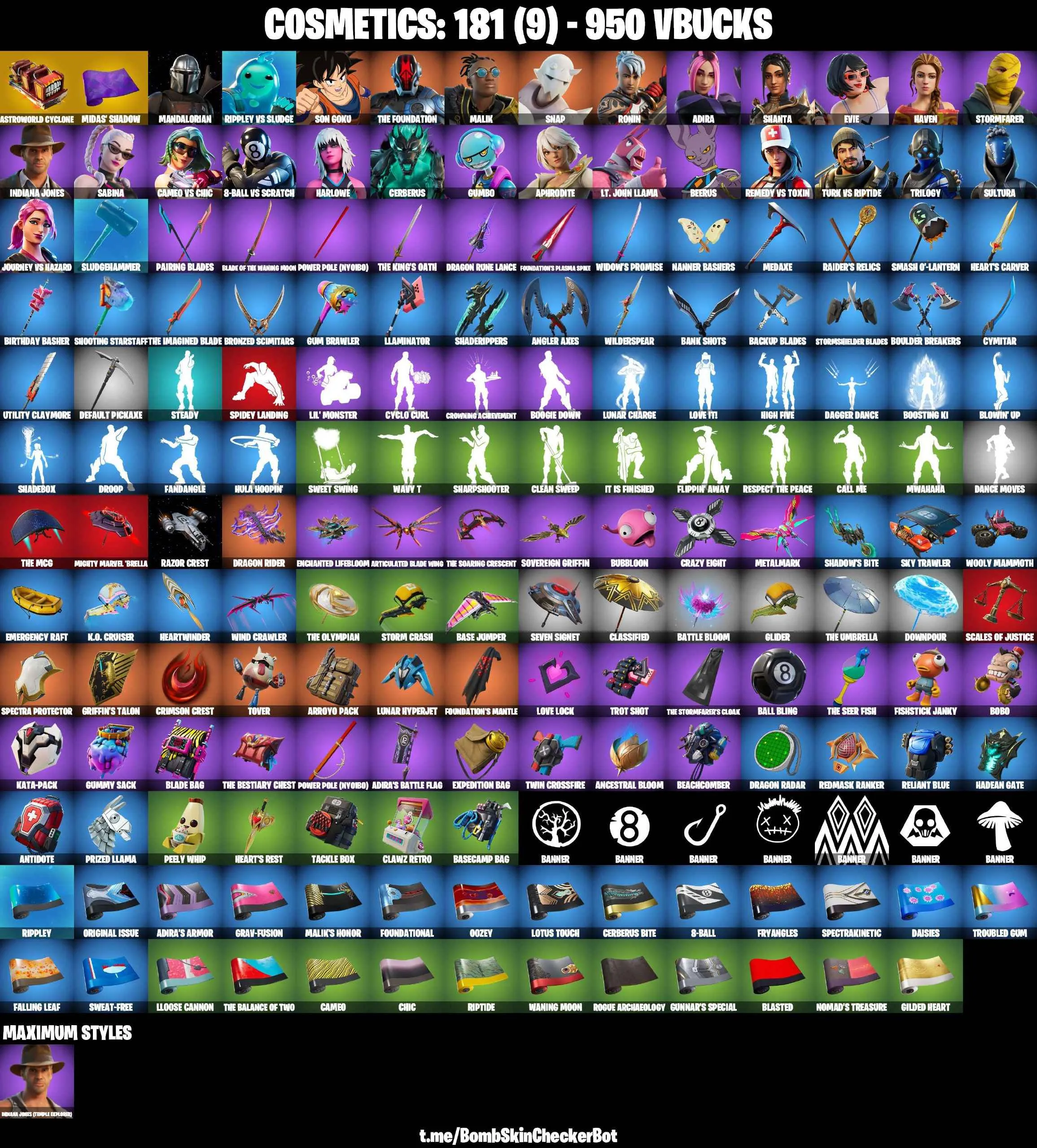 ❤️27 SKINS❤️MANDALORIAN❤️SON GOKU❤️BEERUS❤️EVIE❤️SNAP❤️MALIK❤️APHRODITE❤️THE FOUNDATION❤️HARLOWE❤️ASTROWORLD CYCLONE❤️PEELY WHIP❤️CAN PLAY ON PSN❤️XBOX❤️PC❤️NINTENDO❤️MOBILE❤️950 VBUCKS❤️FULL EMAIL ACCESS❤️