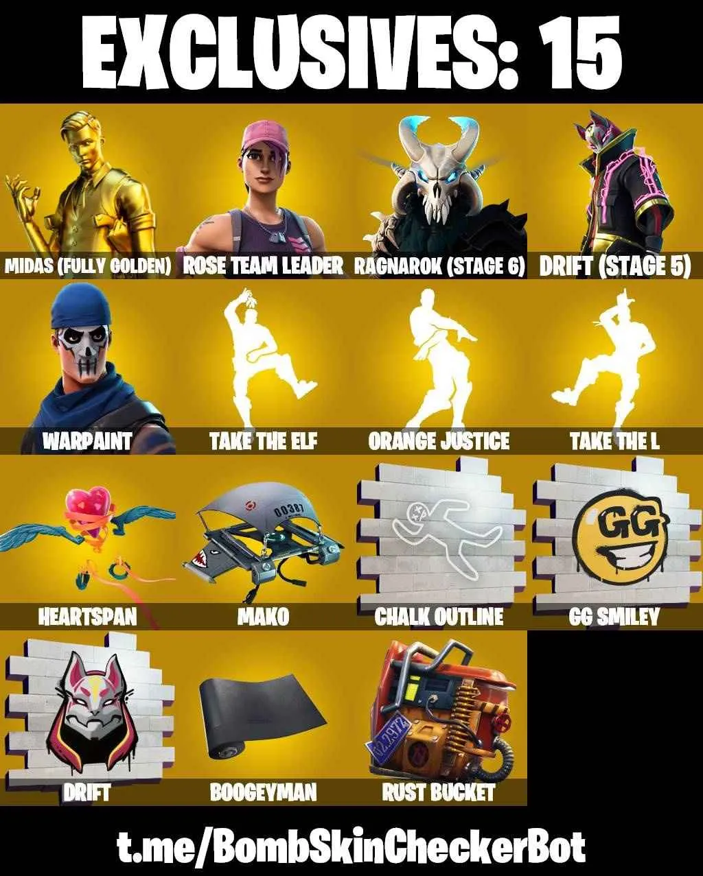 ❤️114 SKINS❤️TAKE THE L❤️MAKO❤️OG STW❤️JOLTARA❤️CATALYST(MAX)❤️ORANGE JUSTICE❤️MAYA❤️JULES❤️ROOK❤️ONESIE(MAX)❤️ZOEY❤️SUMMITSEEKER EVIE❤️HOPE❤️AGENT PEELY❤️RUST BUCKET❤️PEPPERMINT PICK❤️CAN PLAY ON PSN❤️XBOX❤️PC❤️NINTENDO❤️MOBILE❤️3950 VBUCKS❤️