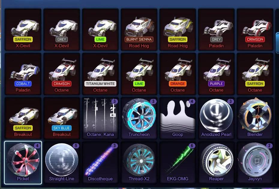 STOCK672 //TW Octane, Painted Octanes, 44 Black Markets, 700+ Items, 100+ Cars (K)