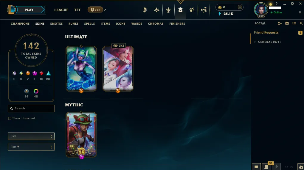 🏆Eune⌛New Season⌛Gold 2 🚀HandLeveled  💯  level 396⌛Full Champ ⌛141 SKIN🔥+20k  Blue Essence 💯 Recovery Info ✅ 