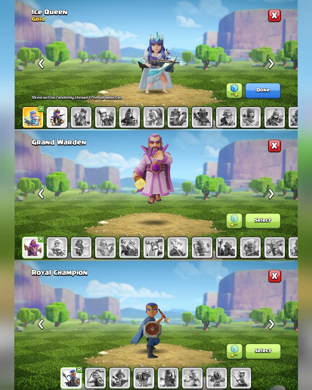 C036 TH13 - XP132 - 40 GEMS - CN 0 GEMS - BK52 SKIN SUPER SQUAD KING - AQ60 SKIN ICE QUEEN - GW28 - RC1 - BM24 - BC25