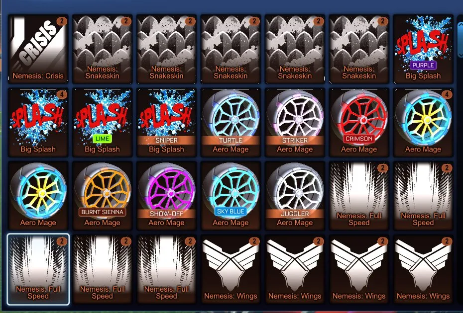 STOCK792 //TW Octane Fennec Dominus Endo TW Apex Set Black TW Tactical Nuke Big Splash Hex Tide Mainframe (K)