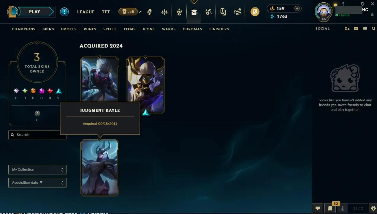 ✨ EUW ➜ S15 ⭐ Hand-made ✨ Judgment Kayle & More Loot ⚡ Emerald IV (55 LP) ♟️ Champs: 24  🎨 Skins: 3 ⭐ LV: 46 💰 BE: 1763 ♾️ Lifetime Ownership 📧 Full Email Access 👑 High Quality Riot Account #THEHUB