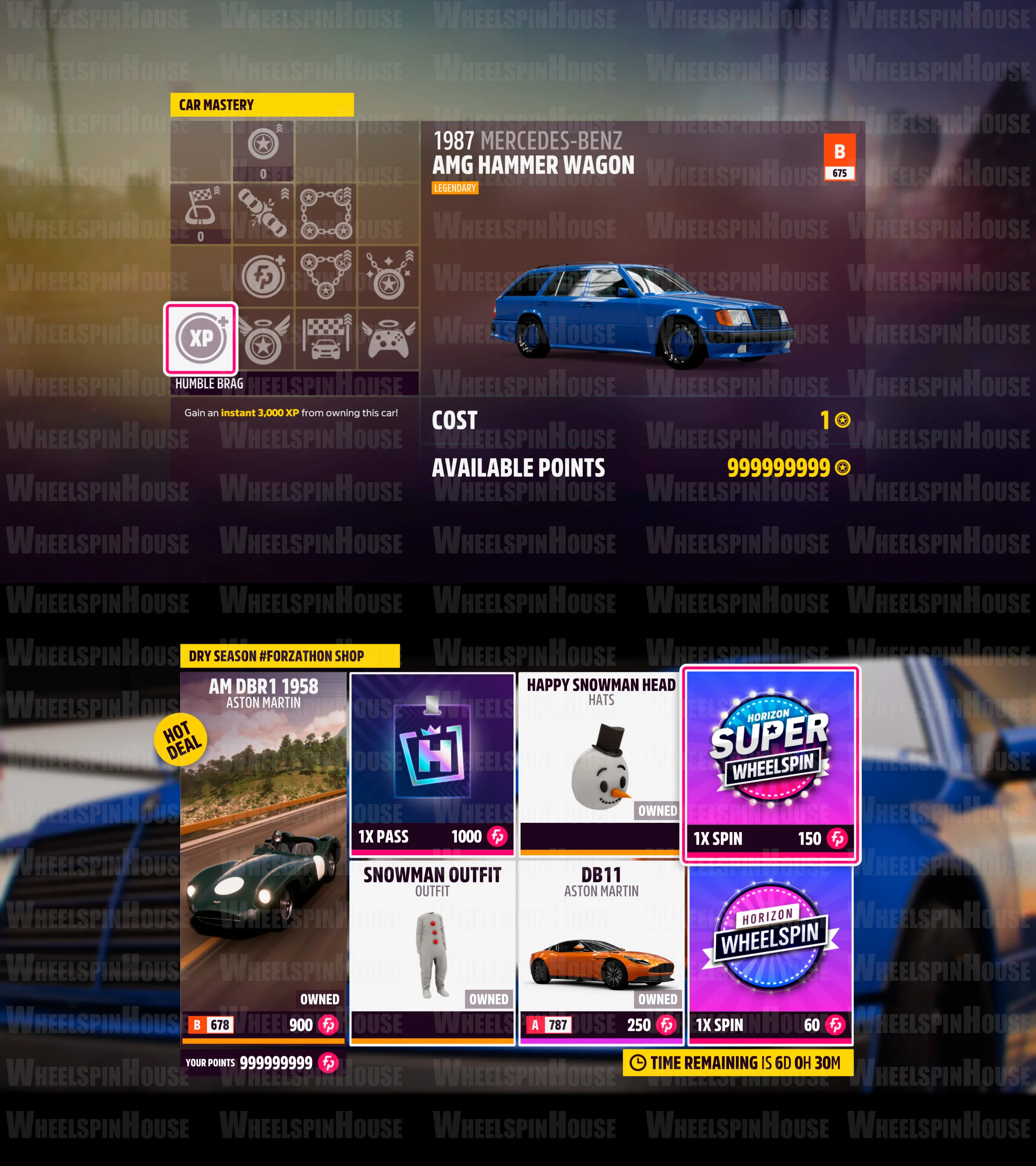 1% Progress + All Cars + 999M: CR & Super Wheelspin & Wheelspin & Car Mastery (Skill) Points & Forzathon Points 👑 Online ❌ No Ban ✔️ Full Access 🎮 PC & XBOX