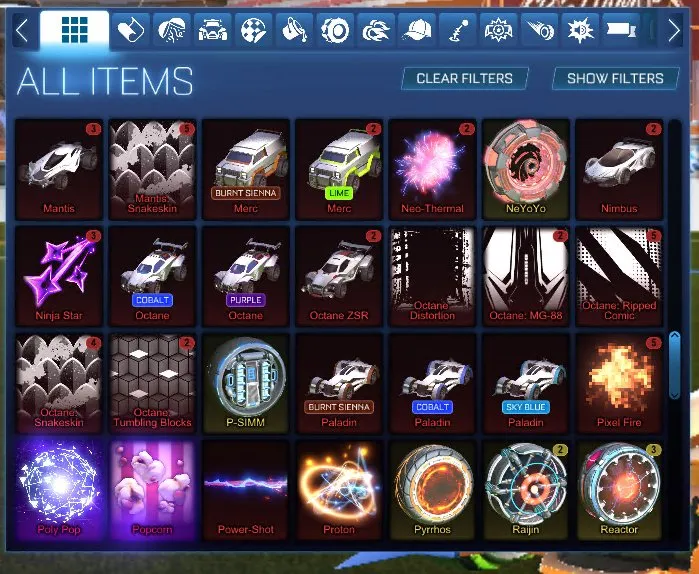STOCK626 //Fennec, Fire God, 130+ Exotic Drops, Painted Cars, Black Market Boosts (K)
