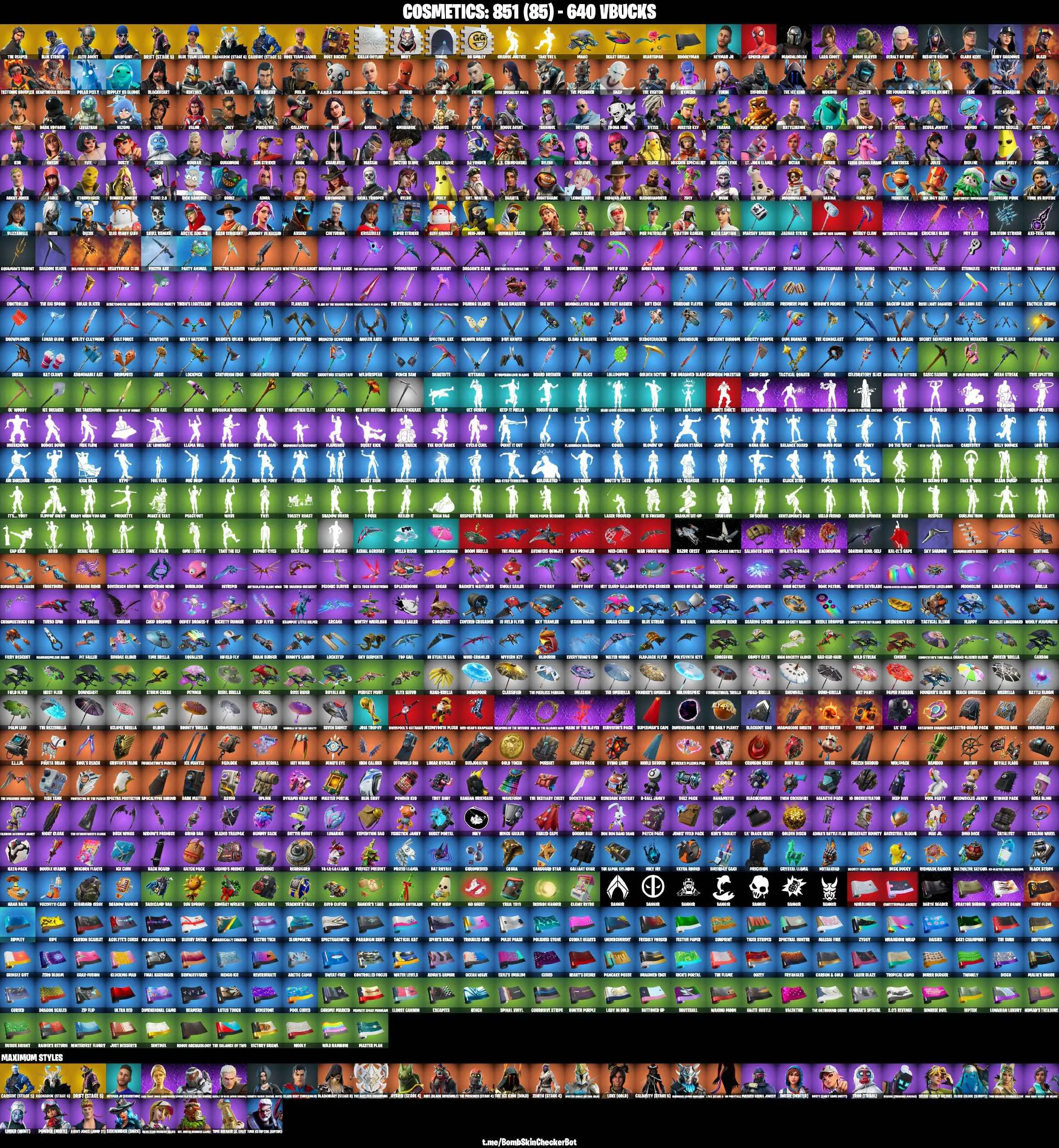 ❤️160 SKINS❤️TAKE THE L❤️MAKO❤️THE REAPER❤️ELITE AGENT❤️GET GRIDDY❤️OG STW❤️GOLDEN LARA CROFT❤️RACHEL ROTH❤️OMEGA❤️SKULL TROOPER❤️MANDALORIAN❤️SPIDER-MAN❤️ORANGE JUSTICE❤️SKULL RANGER❤️HELSIE(MAX)❤️ONESIE(MAX)❤️CHARLOTTE❤️KOR❤️EVIE❤️ROOK❤️TSUKI 2.0❤️JULES❤️