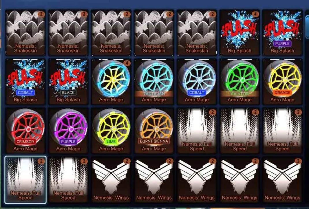 STOCK810 //TW Octane, Fennec, TW Apex, TW Tactical Nuke, Black Nuke, Mainframe, Hellfire, Sub-Zero, Fireworks (K)
