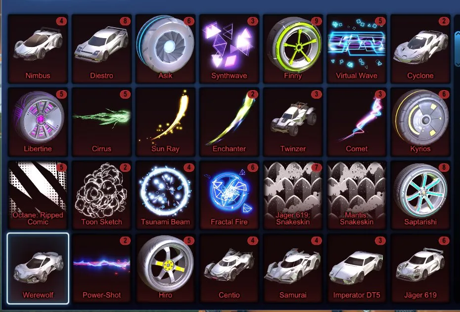 STOCK696 //Fennec, 30+ Cars, 100+ Exotic Drops, Many Black Markets & Painted Wheels (K)