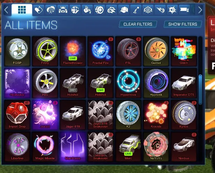 STOCK735 //Fennec, Dominus, Titanium White Breakout, 30+ Cars, 80+ Drops, Dueling Dragons, Heatwave, Mainframe (K)