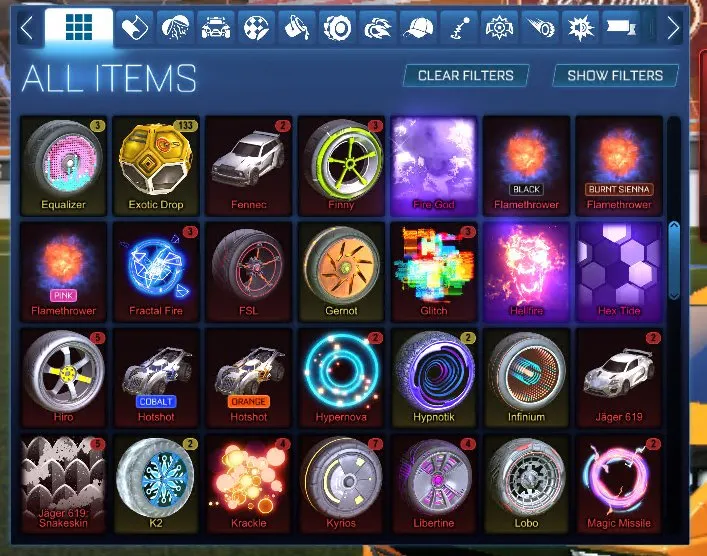 STOCK639 //Fennec, Fire God, Dueling Dragons, 70+ Cars, 200+ Drops (K)