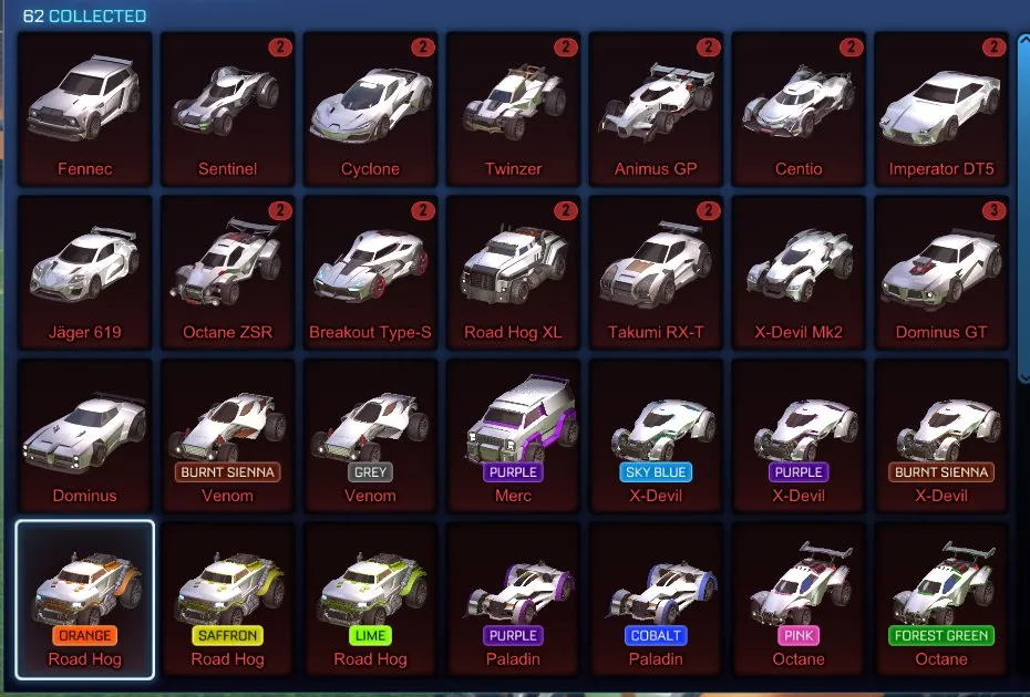STOCK774 //Fennec & Dominus Mainframe, Dueling Dragons, 20+ Black Market Decals, Painted Cars & Wheels (K)