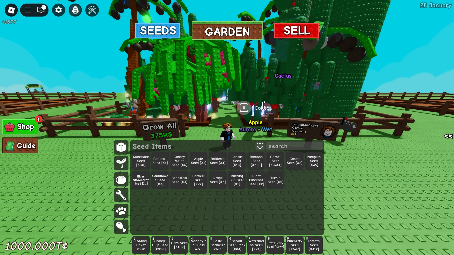 š Grow a Garden āø± Roblox Accountš± Rare Seedsš± +7 Pyrismatic Seedsš +83 Seed Pack šø +138x Eggs š 1000T Sheckles š instant Delivrey