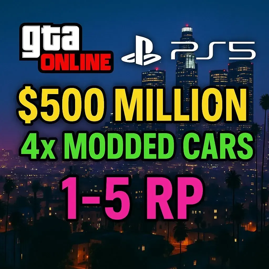 🎯 PlayStation 5 Modded Account 🐉 4x Modded Cars 🔰 RP LvL 1–30 🧊 500.86 Million Total 🔧 Fully Accessible 💽 Secure Info 🛡️ Trusted Deal #C7K9X