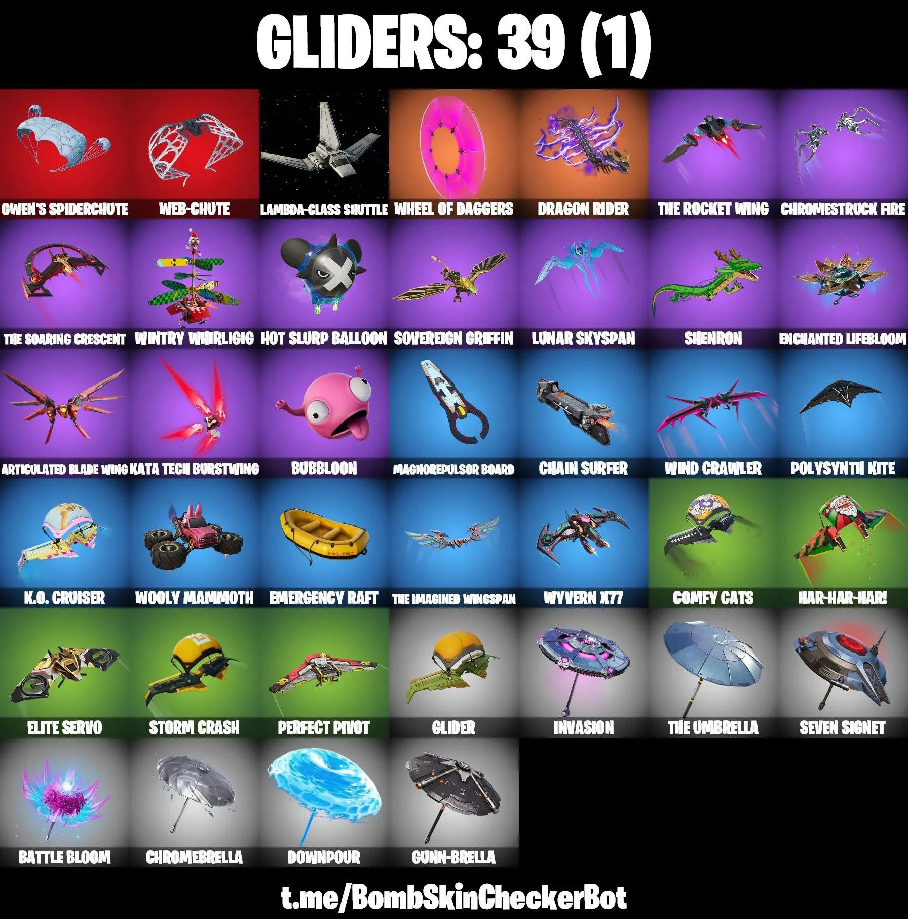 37 SKINS | SPIDER-GWEN | SPIDER-MAN | DARTH VADER | RONIN | MALIK | SNAP | THE IMAGINED | THE FOUNDATION | TWYN | PARADIGM (REALITY-659) | SABINA | FULL EMAIL ACCESS