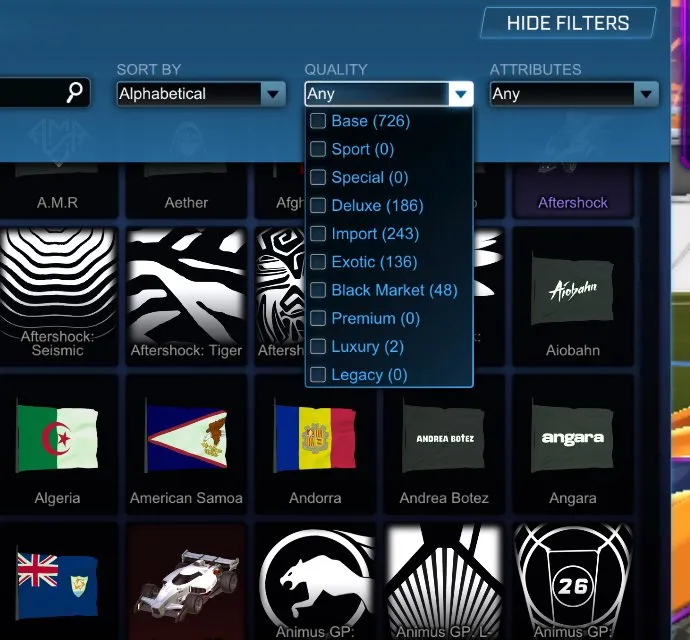 STOCK585 //Fennec, Dominus, Anodized Pearl, Black Standard, 48 Black Markets, 85 Cars