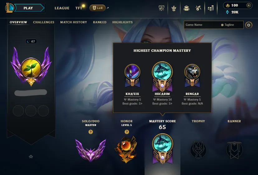 JUNGLE🔥Master 66%WR Handleveled💎20K BE 51Champs 11Skins✅Recovery Info Included – Lifetime Ownership Guarantee